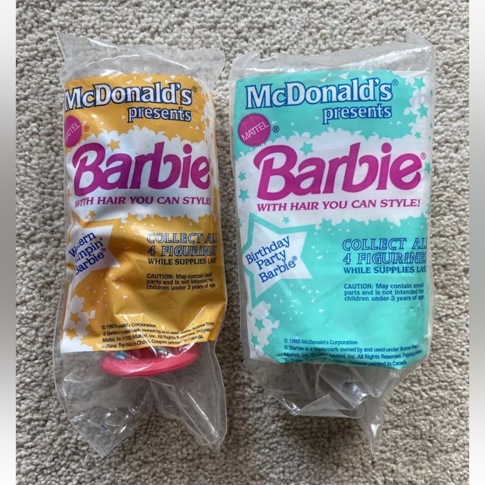 Vintage McDonald’s Barbie With Hair You Can Style Happy Meal Toy 1993